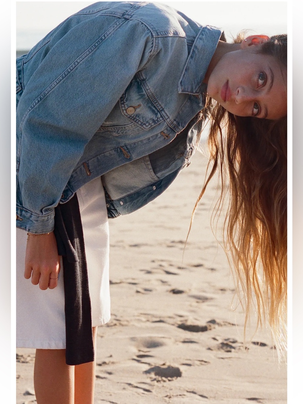 Girls 13-14 Zara Light Blue Denim Jacket
